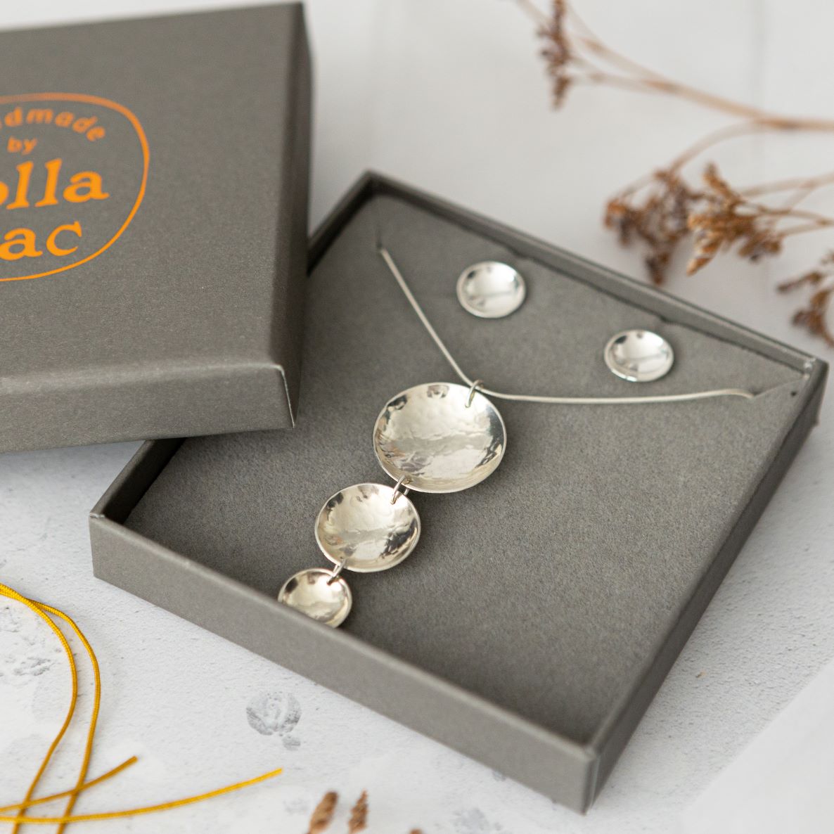 Sterling Silver Jewellery Set, Ready to Gift Pendant & Earrings